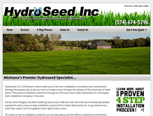 Tablet Screenshot of hydroseedinc.com